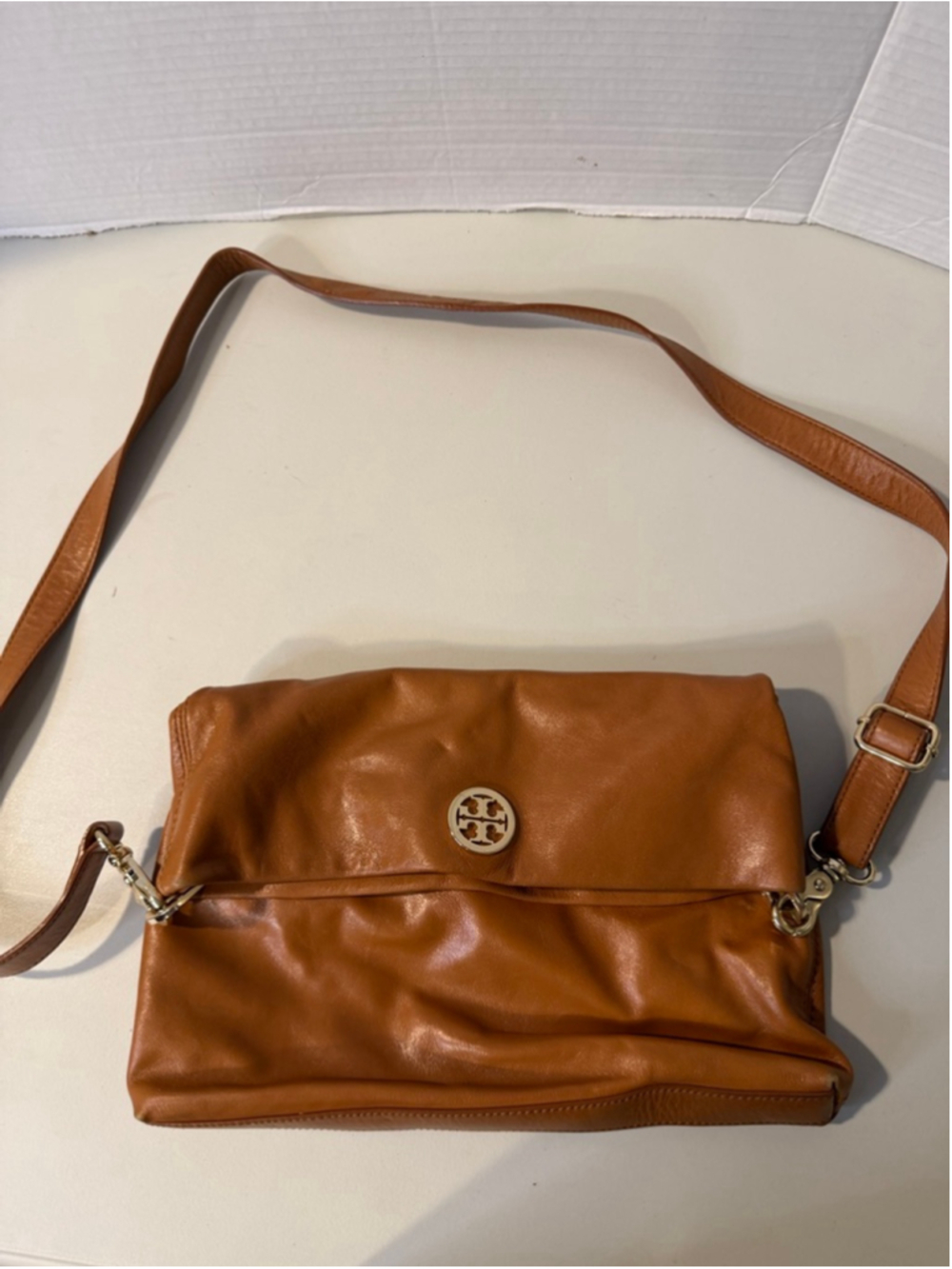 Women's Tory Burch Brown Leather Crossbody Bag One Size